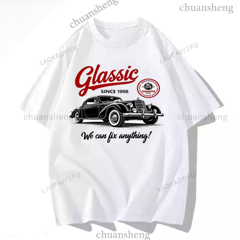 classic Garage Funny Short Sleeve Printed Unisex Tshirt Top Oversized T Shirt New Style Oneck Summer Unisexs Clothing Y2k Tees