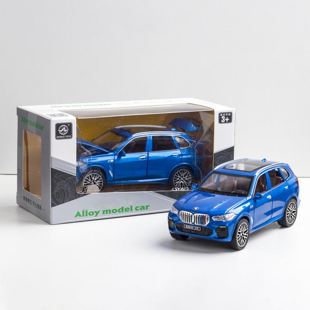 1:32 Совместимость с моделью внедорожника BMW X5, игрушечный автомобиль из цинкового сплава, игрушечный автомобиль со звуком и светом для детей, подарок для мальчиков и девочек