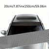 150 см x 20 см ПВХ наклейки на лобовое стекло автомобиля анти-УФ наклейки на окна для боковых блоков лобового стекла автомобиля защитная пленка