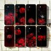 Red Spider L-lily Phone Case For Samsung Galaxy A73,A72,A71,A70,A53,A52,A51,Others Soft Black Cover