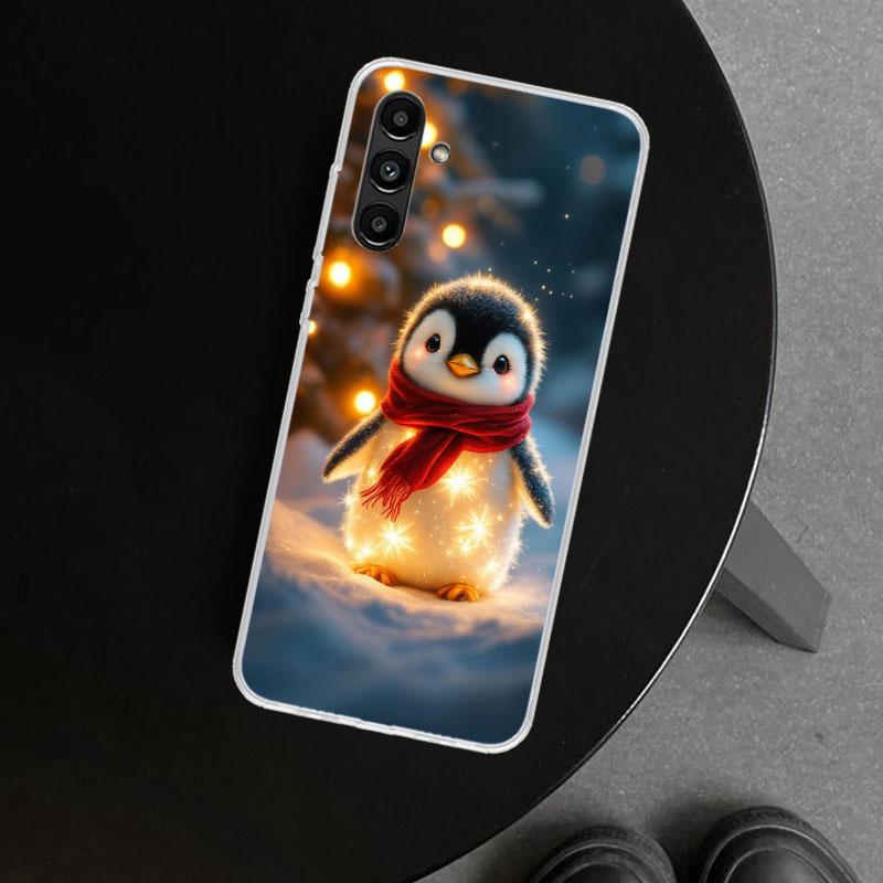 Christmas Penguin Phone Case Cover for Samsung Galaxy A17 A16 A26 A36 A56 A57 A37 A15 A25 A35 A55 A14 A24 A34 A54 A13 A23 A33 A5