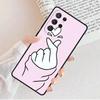 Чехол для телефона Kpop Пальцевое Сердце Для Samsung Galaxy S25 S23 S30 S8 S21 S20 FE S24 S22 Note 10 20 Plus lite Ultra