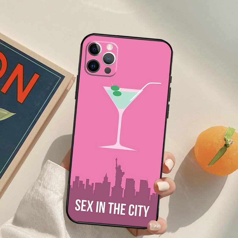 Sex and the City Funda Case For iPhone 15 14 16 Pro Max 11 12 13 Pro Max Mini XR 16e 16 15 Plus Phone Cover