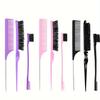 3Pcs Slick Back Hair Brush Set Bristle Hair Brush Comb For Women Hair Styling Tool