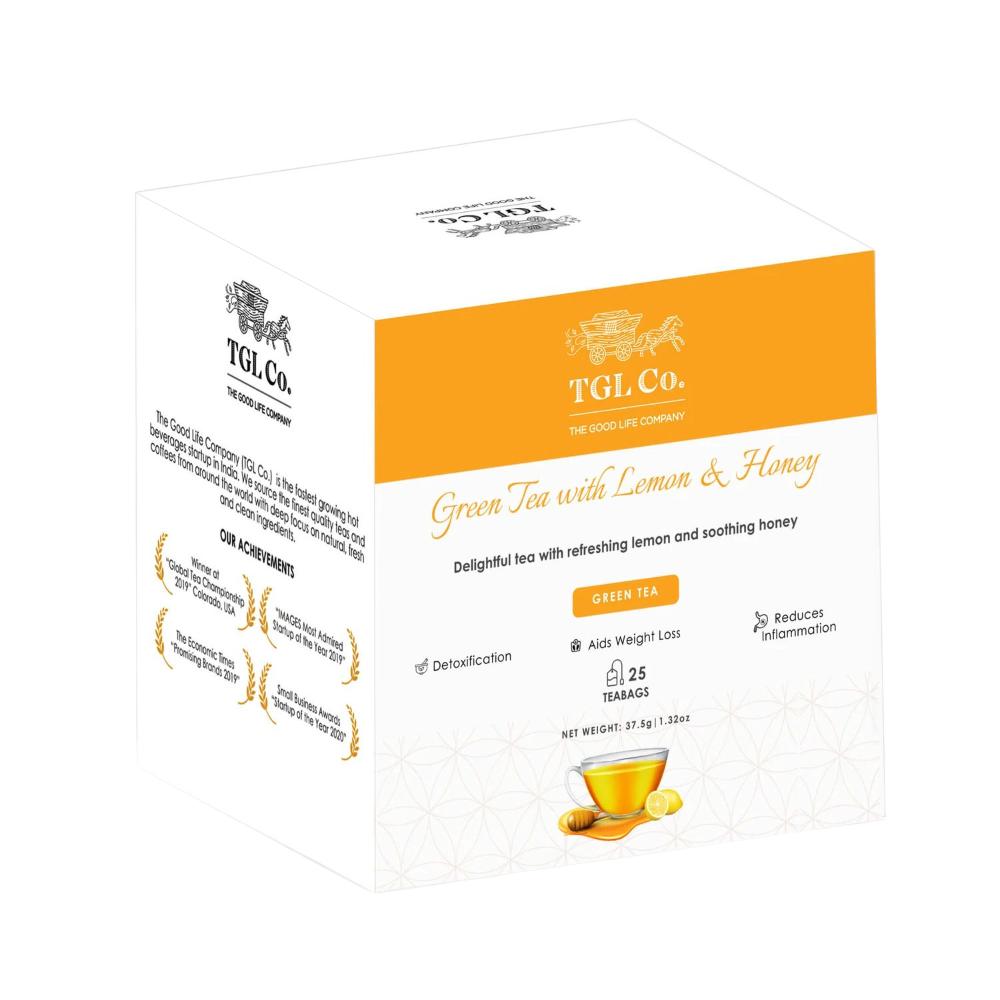 Green Tea with Lemon and Honey (25 Pak, 1.5 G), Green Tea with Lemon and Honey, TGL Co.