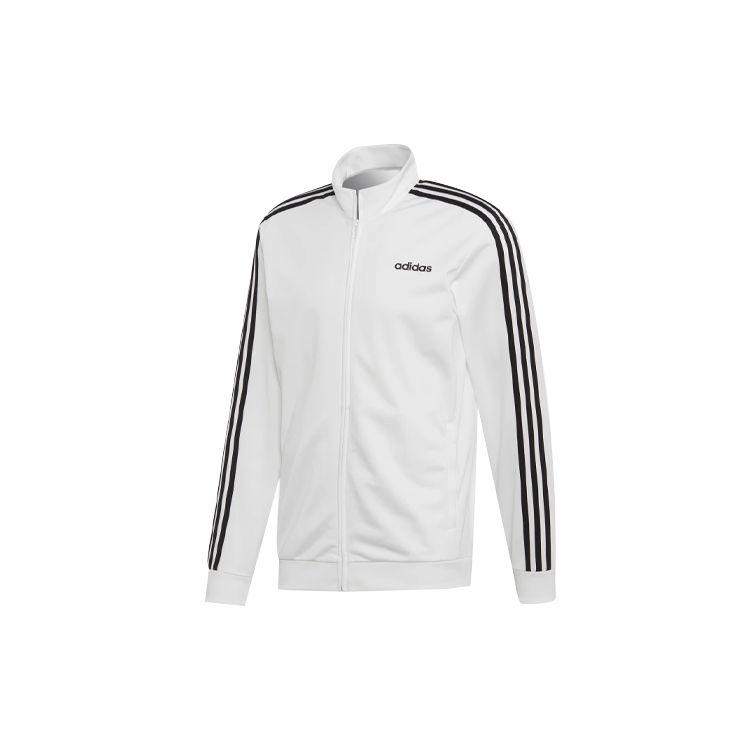 adidas Essentials 3-полосная спортивная куртка-стрейч Мужские куртки белые EB3989