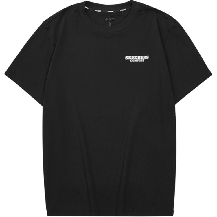 Skechers Sports Life Collection T Shirt Men's Carbon Black L324M076-0018
