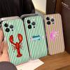 Милый Чехол для Телефона с Морскими Морепродуктами Для iPhone 17 16 15 11 12 14 13 Pro Max Mini X XS XR 7 Plus 16E Ударопрочный Силиконовый Чехол Fundas