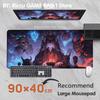 PC Anime Cool Girl Dark wind Cartoon Waterproof Antislip Table Mat mouse pad pixiv Office Game Computer Keyboard Pad ESports