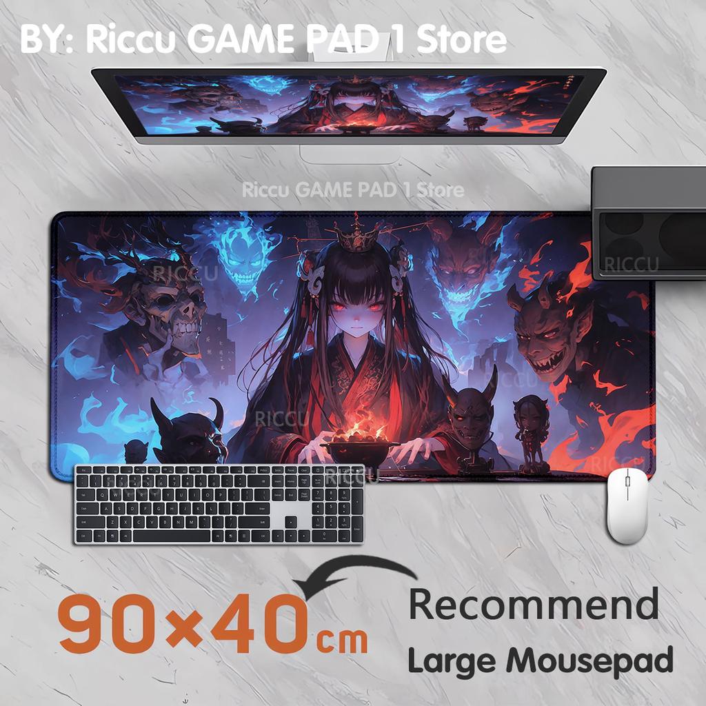 PC Anime Cool Girl Dark wind Cartoon Waterproof Antislip Table Mat mouse pad pixiv Office Game Computer Keyboard Pad ESports