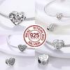 925 Silver Charms Love Mother Sister Happy Family Pendants Beads Fit Original Bracelet Charm DIY Jewelry Gift For Woman