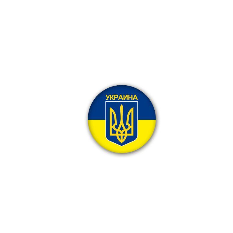 Красивая брошь с флагом Украины для повседневной носки