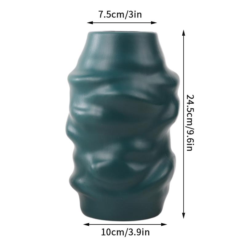 Ваза для цветов в скандинавском стиле, имитация керамического пластикового цветочного горшка, бутылка для хранения цветов, гостиная, современные украшения для дома, украшения