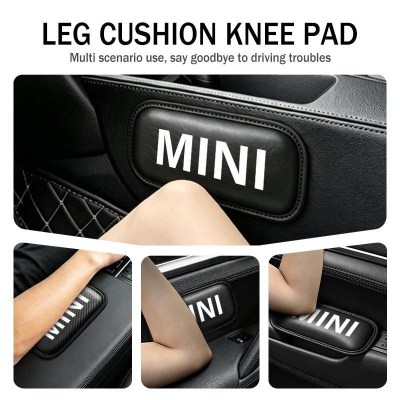 Car Center Console Leg Cushion Anti-collision Knee Protection Pad For MINI John Cooper Works R50 R52 R53 R55 R56 F54 F55 F56 F60 w3