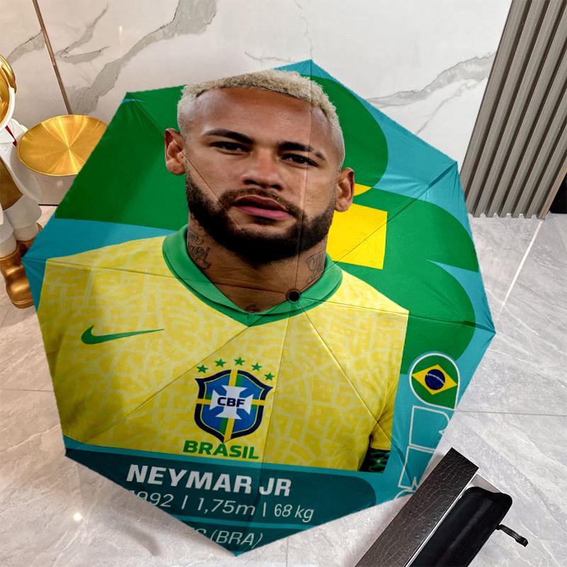 Зонт N-Neymar с Автоматическим Открытием/Закрытием и Усиленной Конструкцией на 8 Спиц, Компактный Дорожный Зонт, Подходящий для Улицы