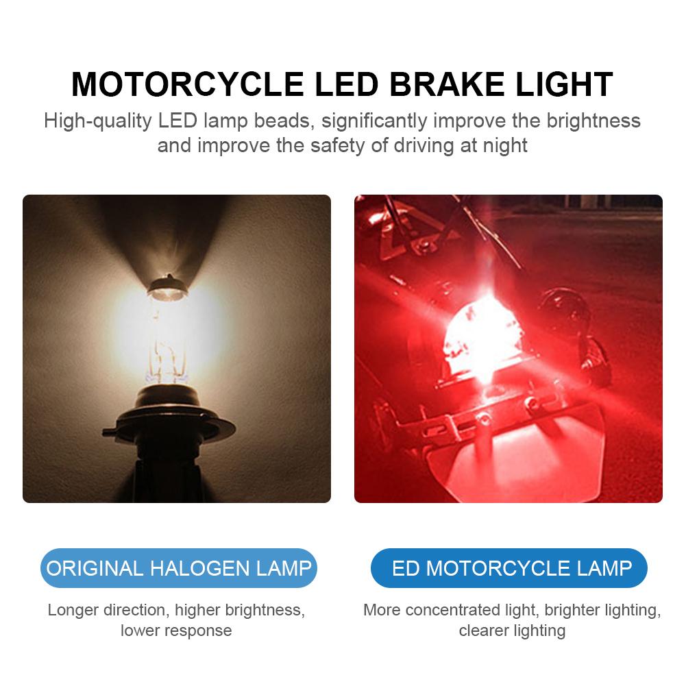 Strobe LED Brake Lights Bulbs 12V Strobe Blinking Brake Light Universal LED Turn Signal Light for Cars Trucks Motorcycles Trail Bulbs 7