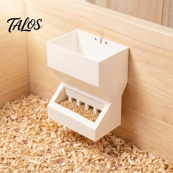 Оборудование для кормления птицы Автоматическая кормушка для перепелов в клетку, Большая емкость, Настенный, Защита от рассыпания, Дозатор корма, Прочный, Для цыплят и мелкой птицы