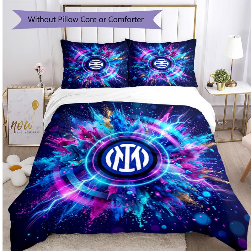 Borussia Dortmund Pattern Printed 3PCS Bedding Set Soft Skin-Friendly Washable Duvet Cover & Pillowcases Set All Season Bedroom