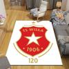 Wisla Krakow Flannel Printed Carpet, Home Sofa Decoration for Living Room & Bedroom, Non‑Slip Play Flannel Floor Mat for Game Room