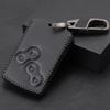 Новый дизайн, 4 кнопки, натуральная кожа, автомобильный Стайлинг, чехол для ключей, защитный чехол для Renault Clio Logan Megane 2 3 Koleos Scenic Card