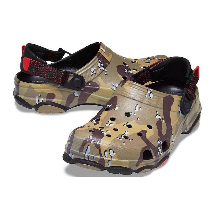 Crocs Классические всесезонные кроссовки Clog Desert Camo Tan Unisex с камуфляжным принтом 207305-088