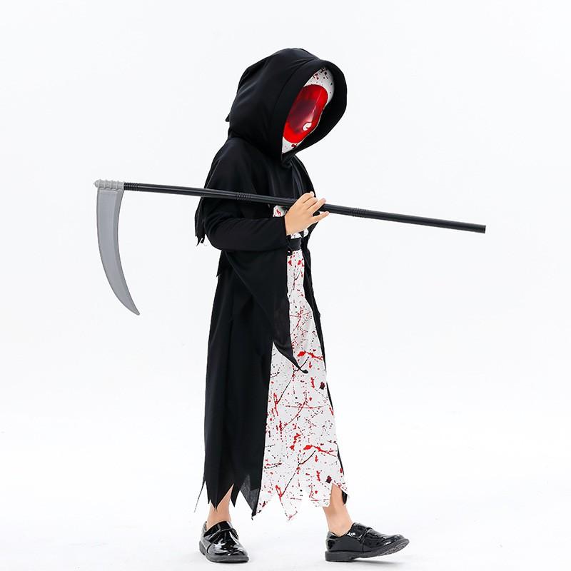 Kids Halloween Death Costume Vampire Cosplay Outfit Stage Performance Role Play