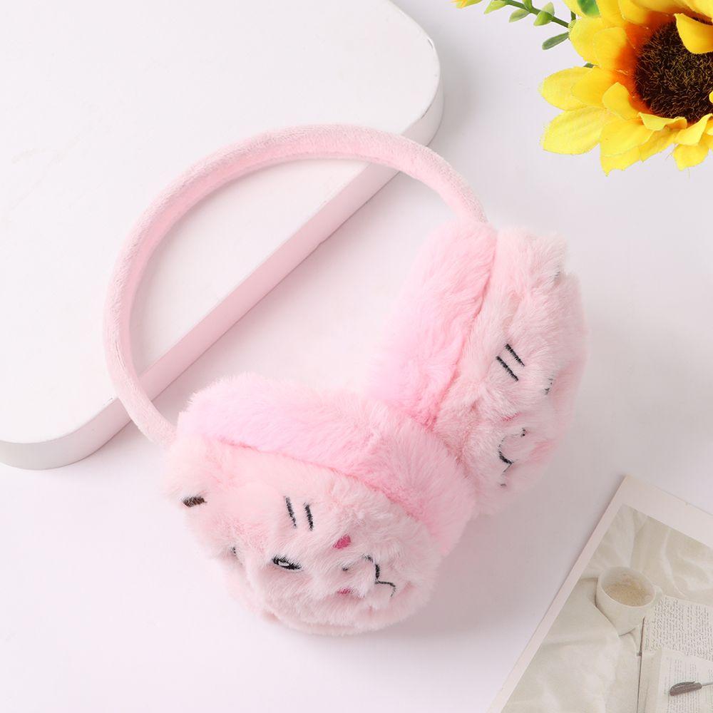 Men Women Soft Cartoon Cute Plush Ear Protection Ear Warmers Warm Earmuffs Thicken Warm