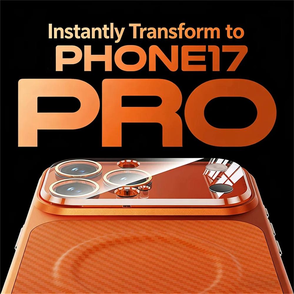 Роскошный кожаный чехол из углеродного волокна для iPhone 17 16 15 14 13 Pro Max для беспроводной магнитной зарядки Magsafe, противоударный чехол для телефона
