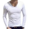 Elegant Solid Color Slim Fit Long-sleeved T-shirt For Men Fashionable And Comfortable