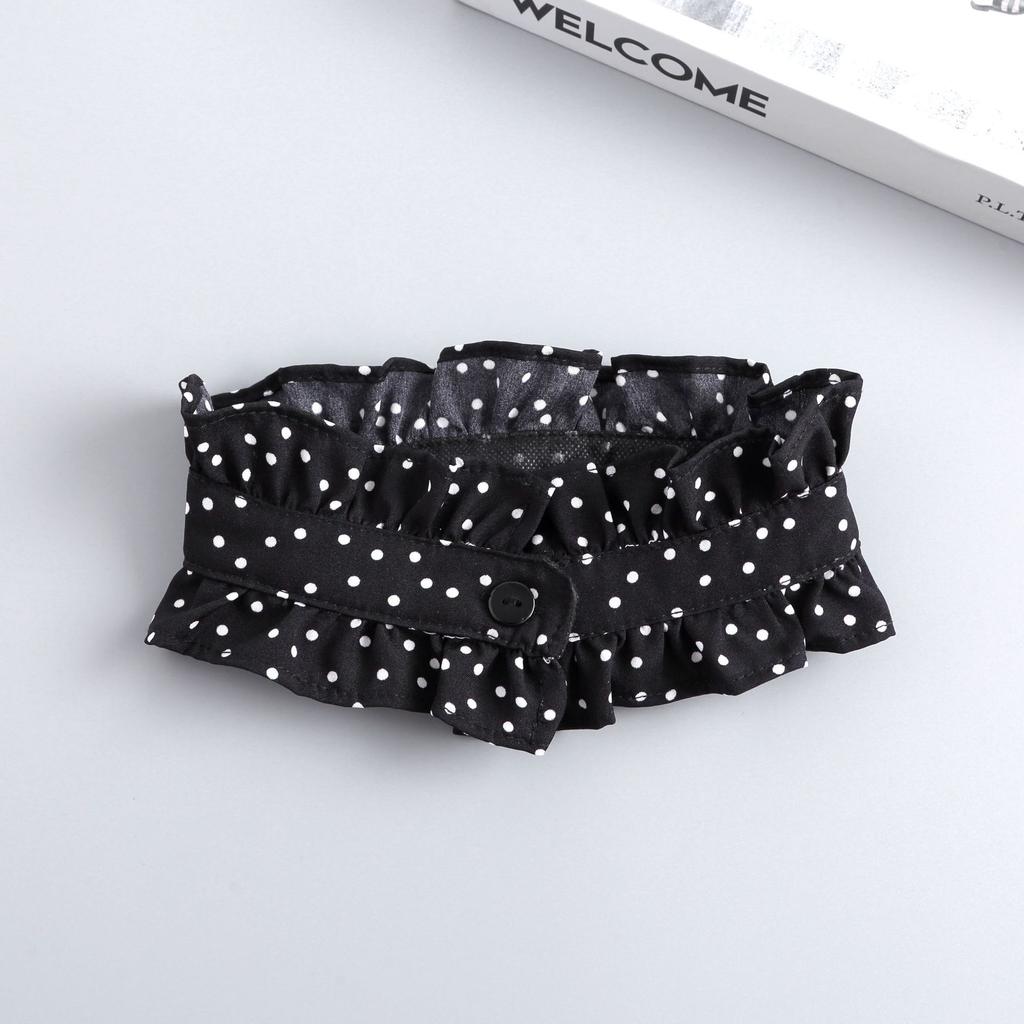 Модные оборки на пуговицах, ложный воротник для женщин, стойка, съемный воротник, ложный воротник для девочек, винтажное кружево, женский ложный воротник-блузка