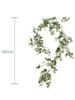 185cm Faux Leaves Floral Artificial Flower Eucalyptus Garland Camellias Silk Rose Peony Vine Decorations for Wedding Wall Decor Garden Home Party