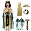 Egyptian Queen Cleopatra Costume Kids Girls Halloween Party Stage Performance Outfit Set
