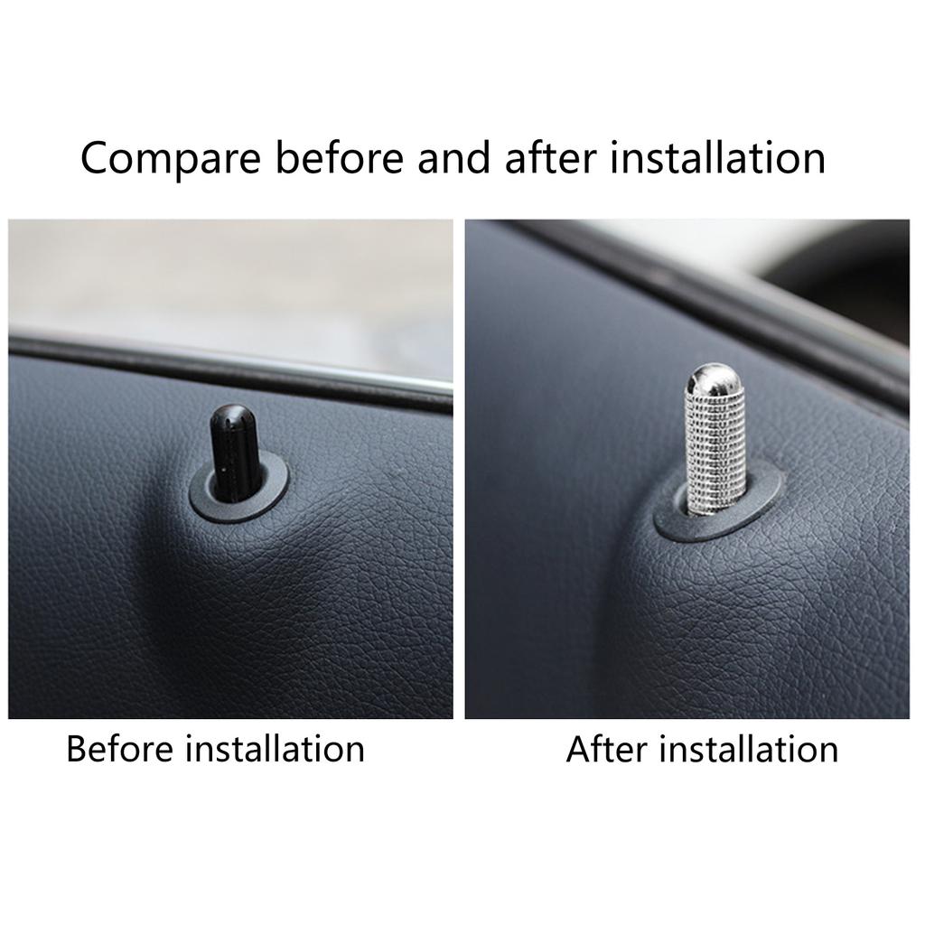 2 пары алюминиевых сплавов автомобильных дверных болтов, стопорных штифтов, дверных болтов, подходящих для W205 GLC-GLE W213 CLA-GLA, модифицированных аксессуаров