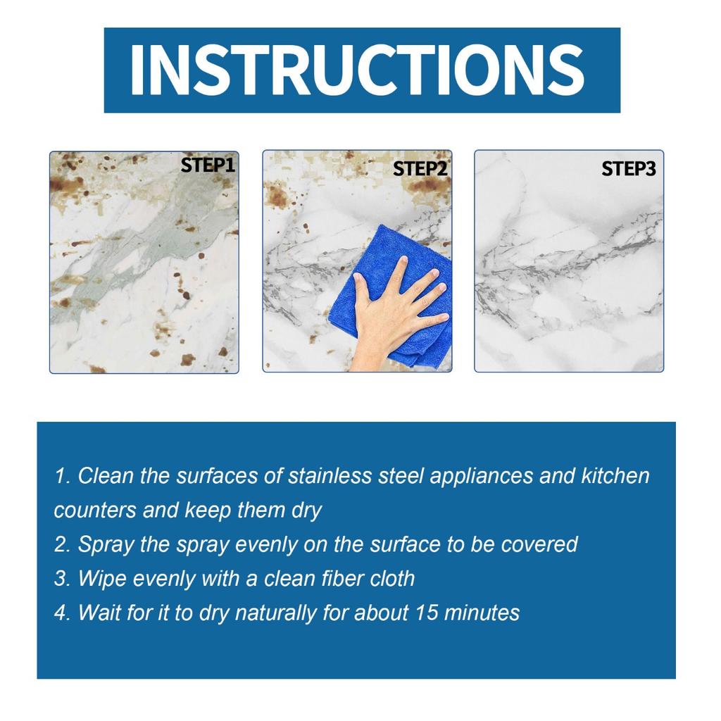 Multi-Purpose Cleaner for Kitchen: Deep Cleaning Oil Stains and Removing Rust - Ceramic Coating Spray