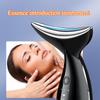Косметический прибор Вибрирующий массажер для шеи с теплым цветным светом Омоложение лица Вводный инструмент для лица