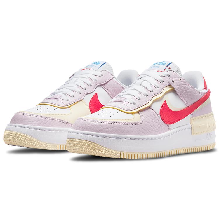 Nike Air Force 1 Low Shadow Королевский розовый Кокосовое молоко Университетский синий Слияние красного Женские DN5055-600