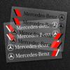 BQFJ7 4PCS Car Styling Door Handle Decoration Stickers Decals For Mercedes Benz AMG class W205 W203 GLC GLK W206 W220 A180 W211