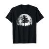 Retro Full Moon Minimalist Pine Tree Vintage T Shirt Vintage Washed Fashion Top For Everyday Wear Homme Breathable Stylish