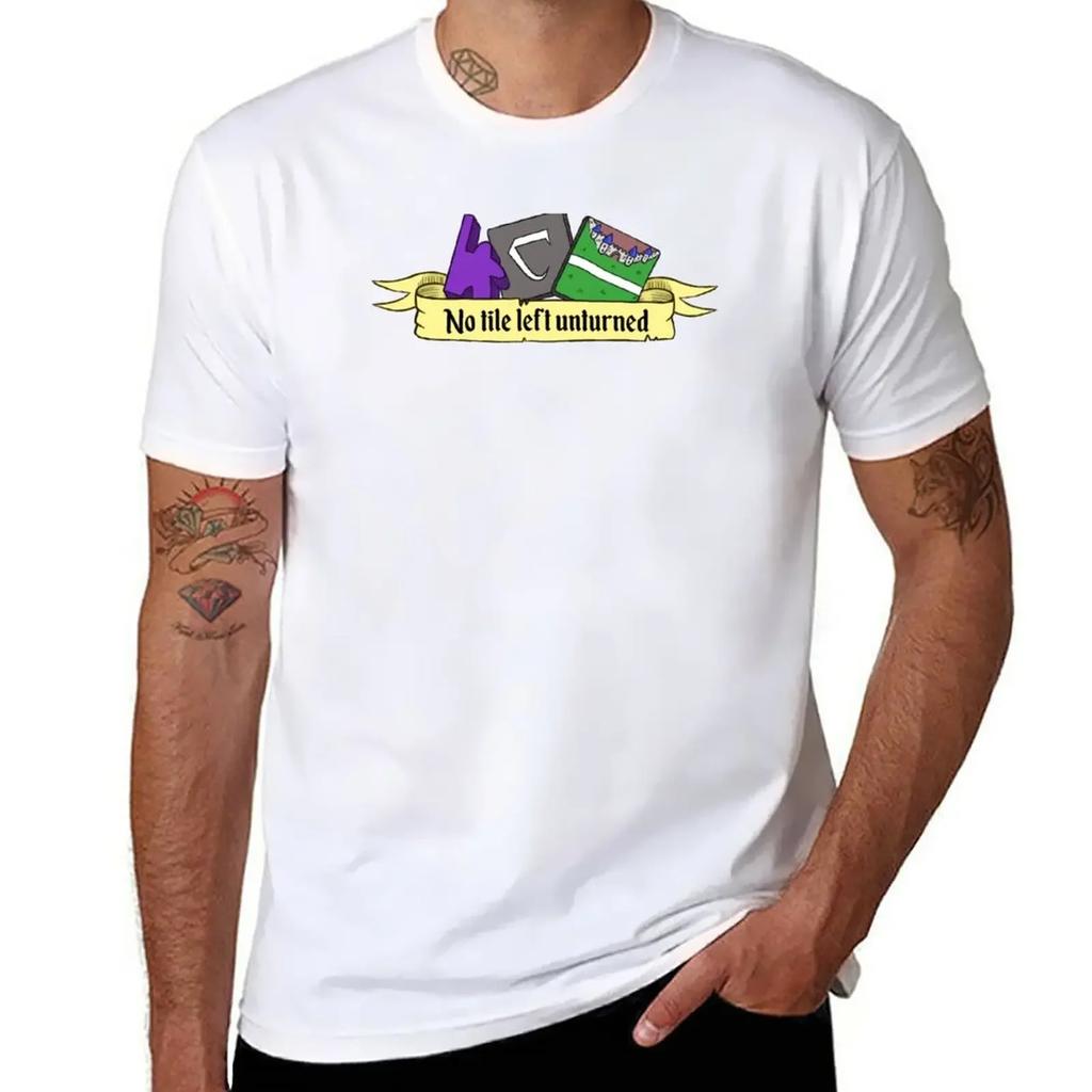 Carcassonne - No tile left unturned T-Shirt blacks korean fashion graphics mens graphic t-shirts