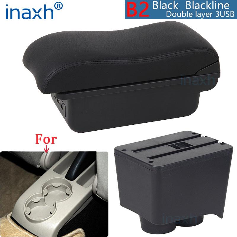 Для Volkswagen Polo Armrest Для VW Polo 9N 3 Подлокотник для автомобиля Изогнутая поверхность Детали интерьера Ящик для хранения автомобильных аксессуаров 2002-2009