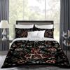 Gothic Pomegranate Duvet Cover Set EU Single Double King US Twin Full Queen Size Bed Linen Set