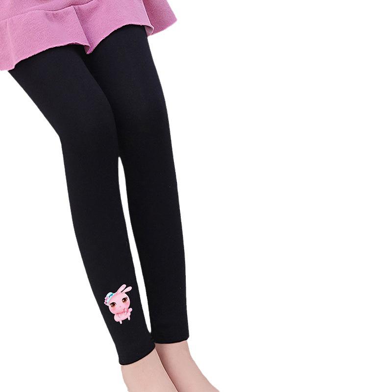 Леггинсы из хлопка с рисунком для девочек - Тонкие повседневные брюки на осень/зиму