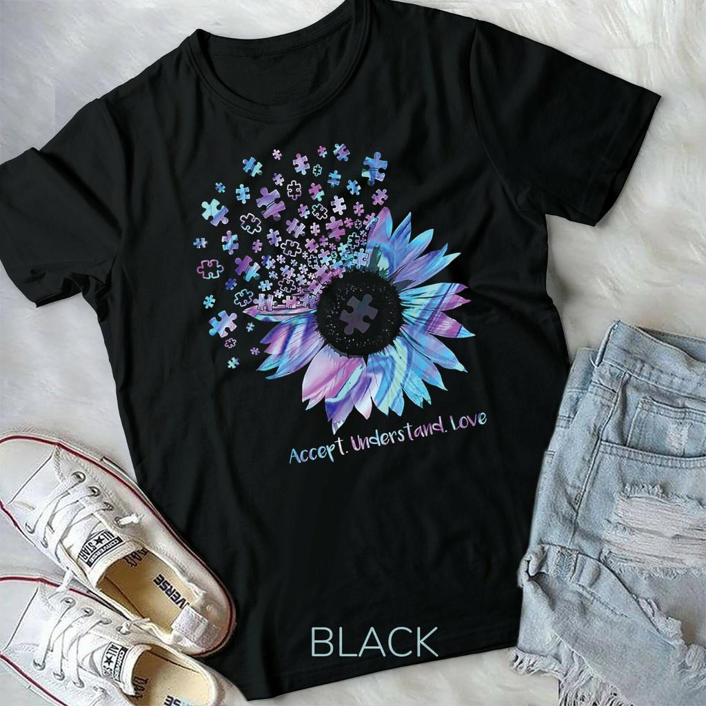 Accept Understand Love Sunflower Autism Awareness Unisex Youth T-shirt