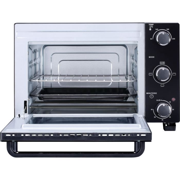 CONTINENTAL EDISON CEMF22B - Мини-печь электрическая 22л черная - 1300Вт - Естественная конвекция