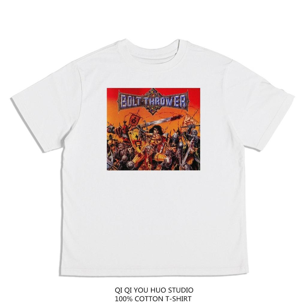 British Death Metal Rock Bolt Thrower Album Printed TShirt Short Sleeve Men and Women Mens Nightshirt