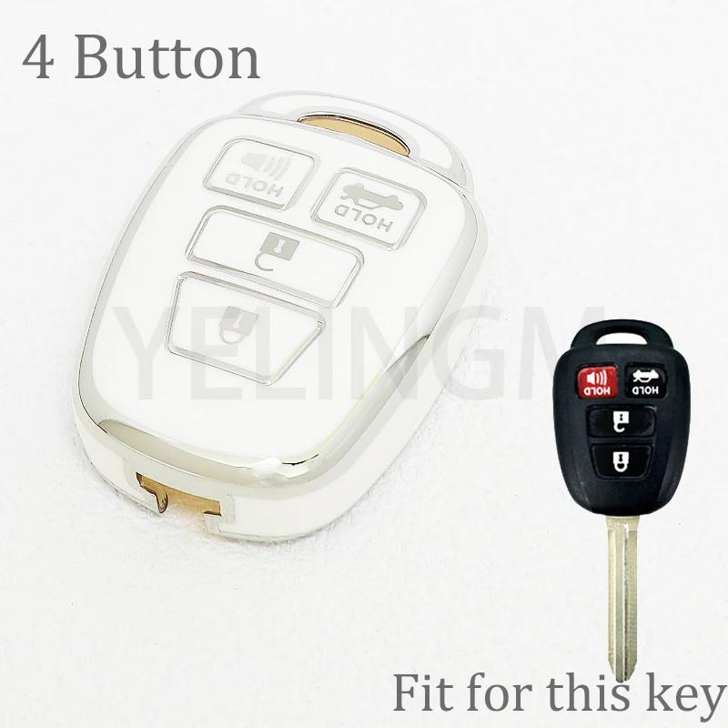 4 Кнопки Новый ТПУ Чехол Оболочка Для Ключа Автомобиля Для Toyota Prius Corolla Yaris Avensis Camry Rav4 2012 2013 2014