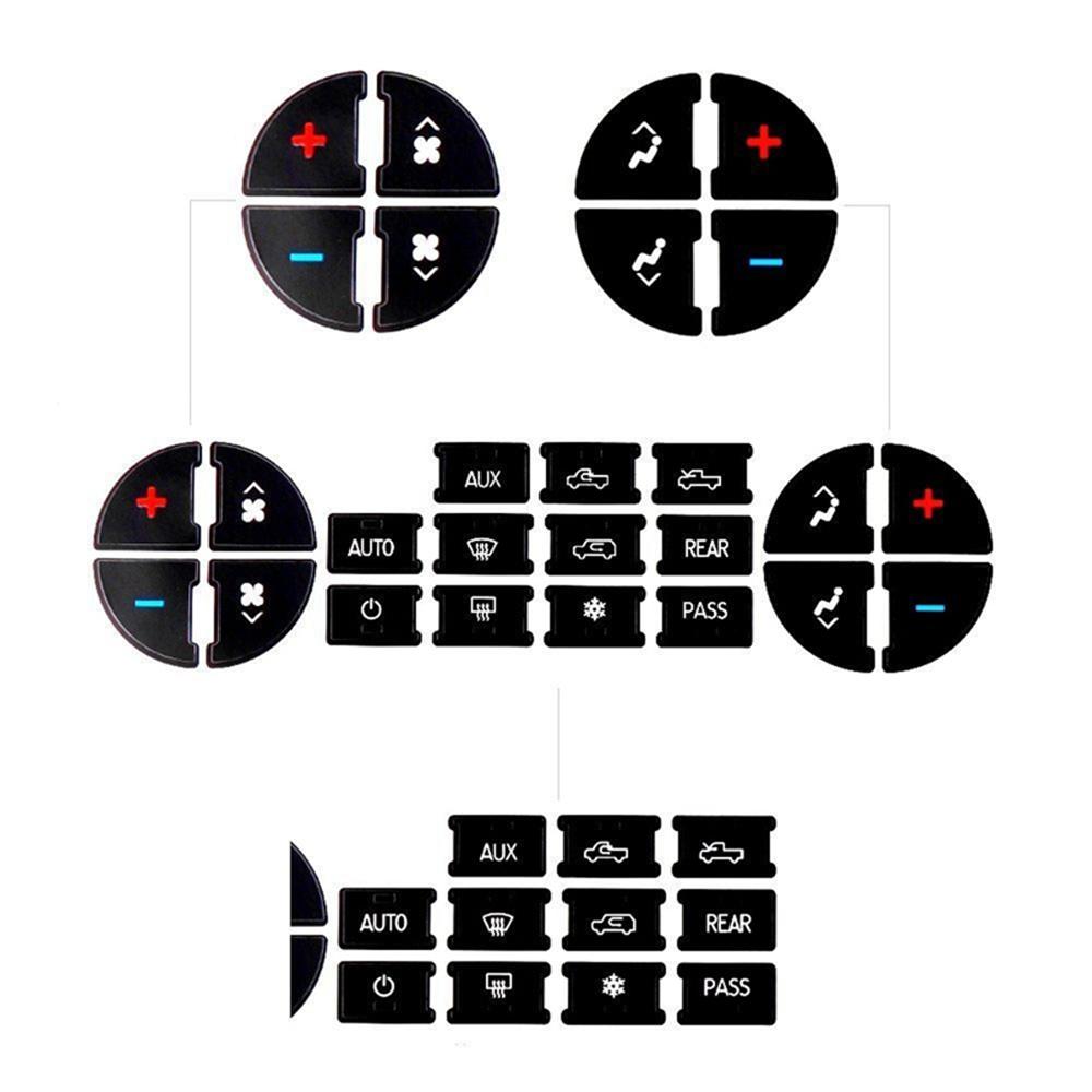 Комплект наклеек для ремонта кнопок управления на приборной панели AC Замена для Cheby GMC Buick