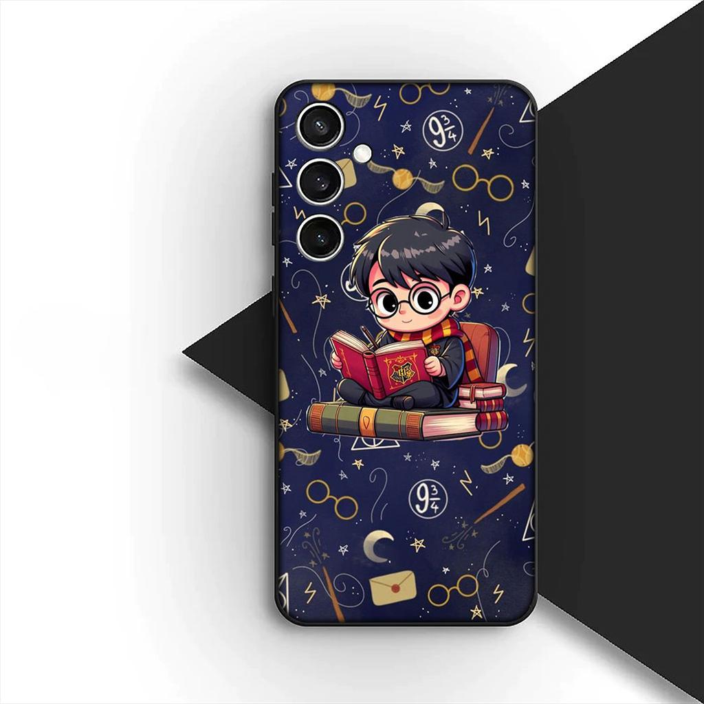 Для Samsung Galaxy S10 S8 S9 Plus A33 A34 A31 70 A71 A72 Note 20 9 8 S10E Чехол для телефона Мягкий чехол Замок Гарри Поттер Палочка Сова