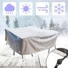 Garden Furniture Cover, 210D Rectangular Waterproof Furniture Cover with Drawstring for Garden Furniture Patio Table Furniture Cover Silver,115*115*70