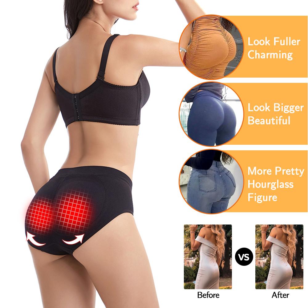 Женские трусики для увеличения ягодиц, подушечки для увеличения бедер, нижнее белье, корректирующее белье, трусики с поддельной задницей и подкладкой, формирователь тела, трусы, трусы с подушечками